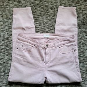 Light pink skinny jeans